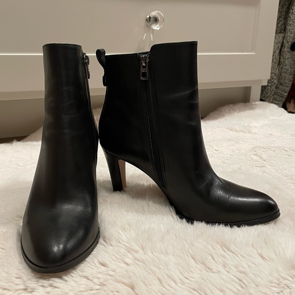 COACH Calf Leather Black “Jemma” Ankle Booties - Sz 7 - Picture 1 of 8